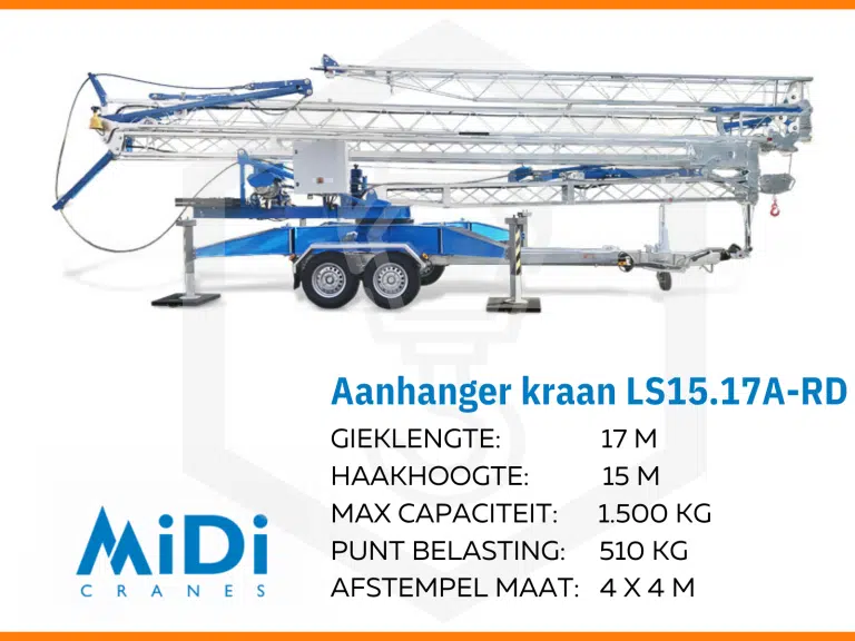 MiDi LS15.17A-RD aanhangerkraan