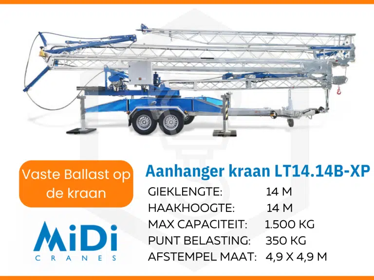 MiDi LT14.14B-XP aanhangerkraan