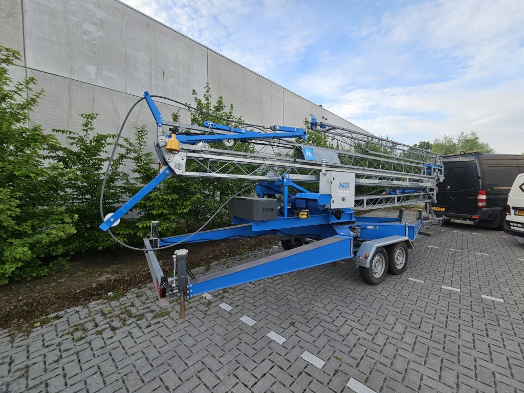 Aanhanger kraan – 14m vlucht